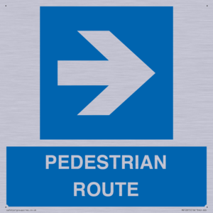 PEDESTRIAN ROUTE - right arrow